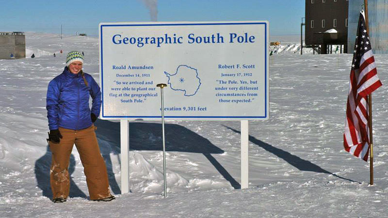 Lindsay at the South Pole