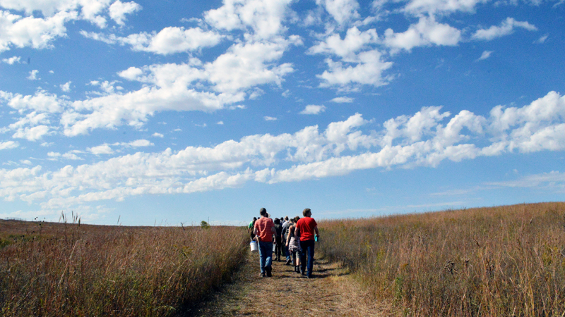 Walking on Trail