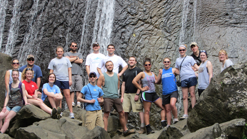 Puerto Rico 2011 Group Waterfall