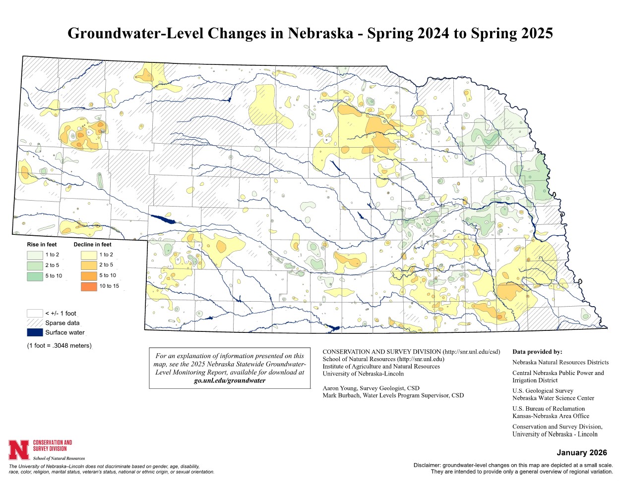 2026 Nebraska Statewide Groundwater-Level Monitoring Report Available 