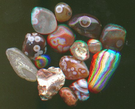 Lake Superior Eye Agates, from Glacial Deposits, Southeastern Nebraska.