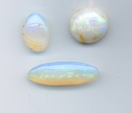 Opal solids, Queensland, Australia.