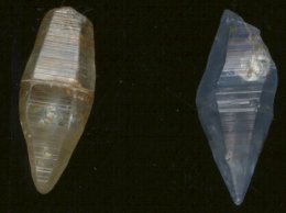 Sapphire crystals, Sri Lanka.