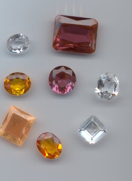 Synthetic sapphires.