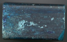 Block of reconstituted turquoise.