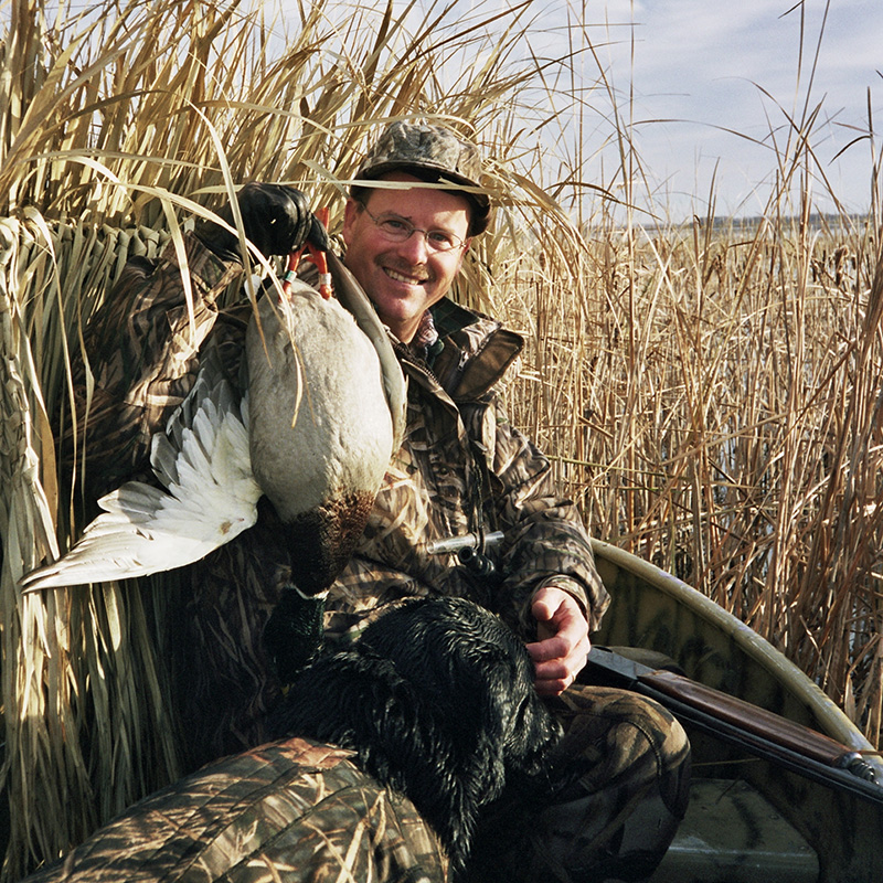 Scott Gulp with waterfowl