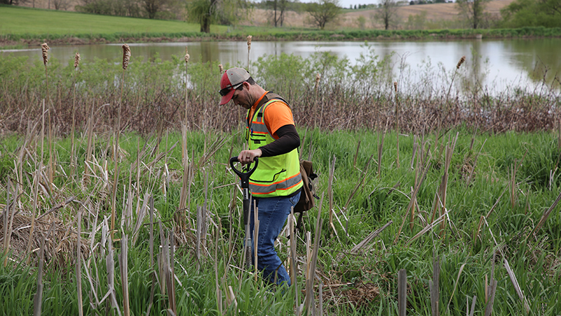Eric Marrow completes wetland delineation