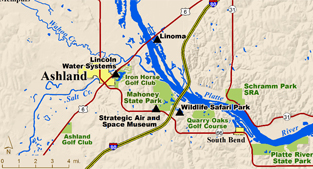 Ashland Area Map