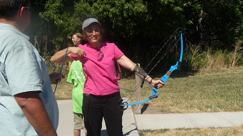 Lisa Pennisi at archery