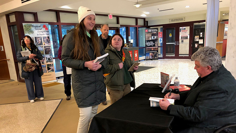 Powell signing books