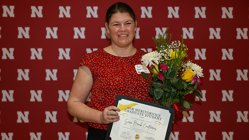 Sara Broch-Contreras with awards