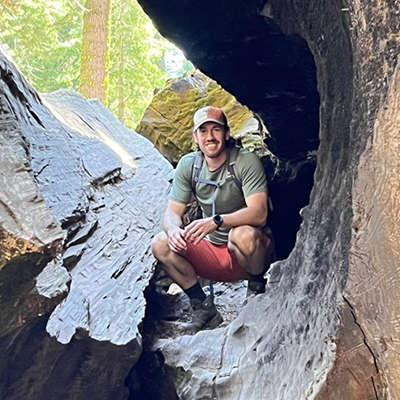 Jake Harvey hiking