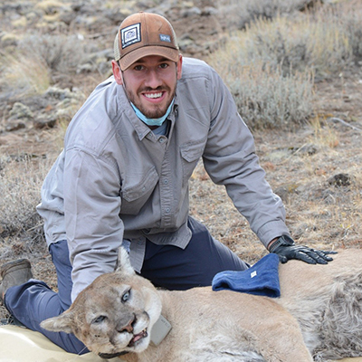 Jake Harvey with Mountain Lion