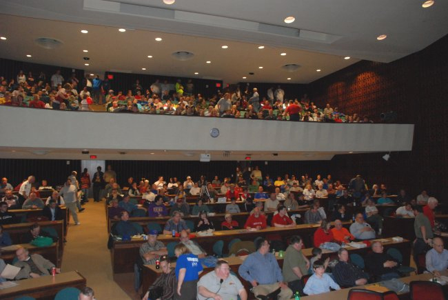 Auditorium filled to capacity at the Central Plains Severe Weather Symposium