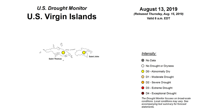 U.S. Drought Monitor now includes U.S. Virgin Islands