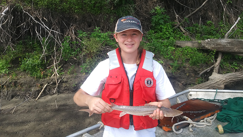 With mentorship from Nebraska faculty, Westside High School student Humphrey gets head start on fisheries career as Hutton Scholar