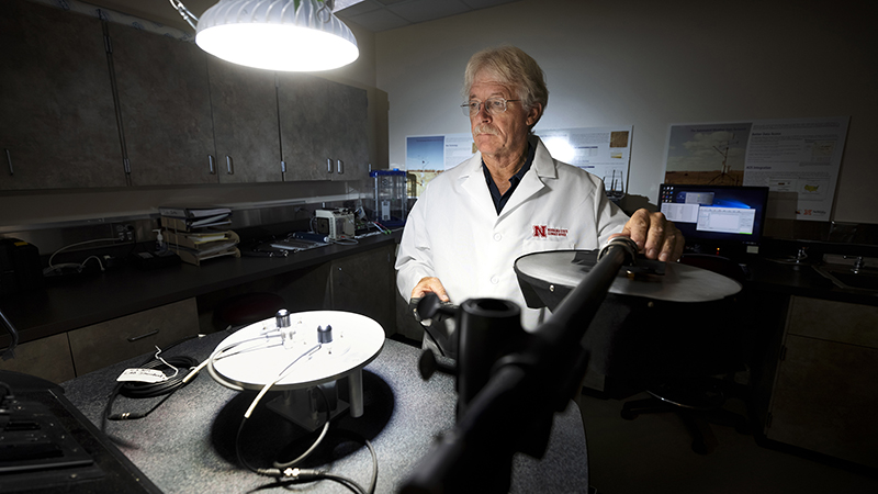 Glen Roebke in calibration facility.