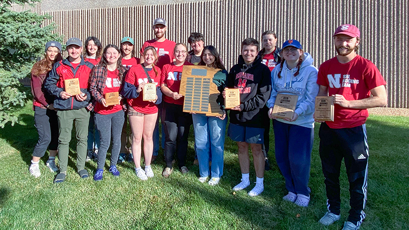 Nebraska students win 2023 Regional Collegiate Soil Judging Contest