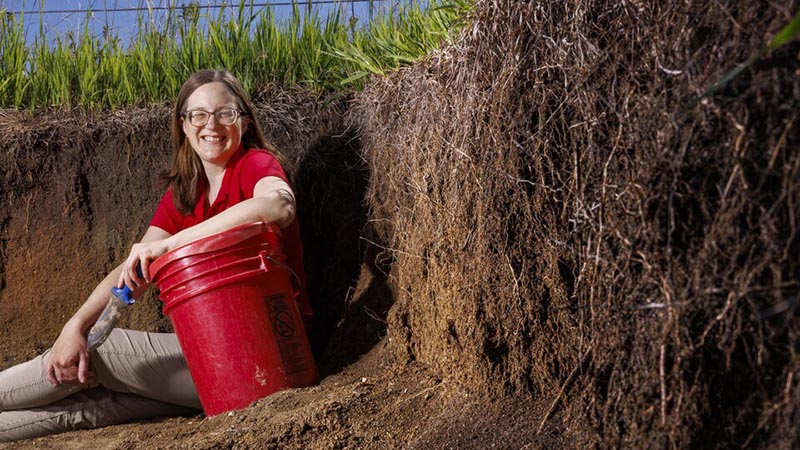 Judith Turk, associate professor in the School of Natural Resources, will use an $854,000 grant from the National Science Foundation’s Faculty Early Career Development Program to shed light on how human activity is impacting soil degradation in the Great Plains.