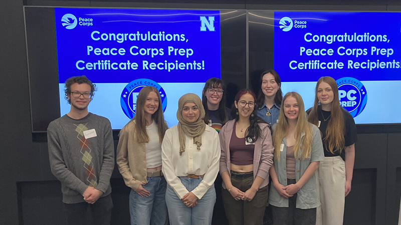 Eight Huskers earn Peace Corps Prep certificate