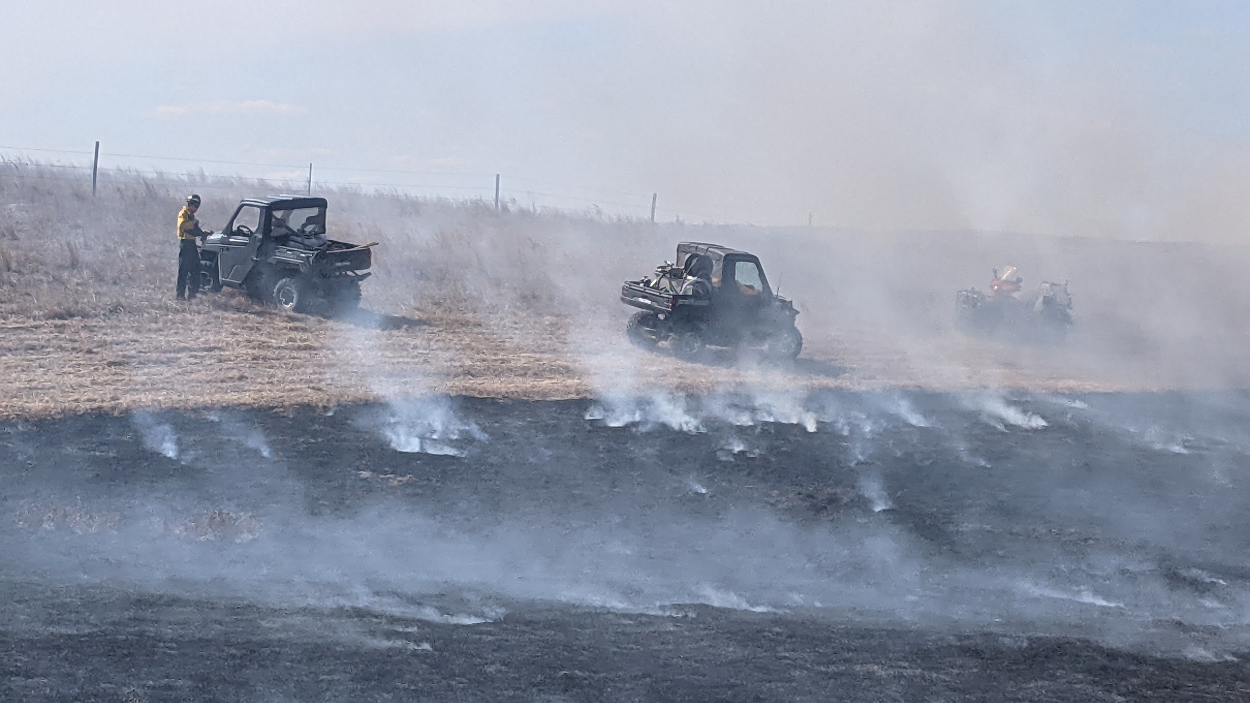 Prescribed burns of four 150-acre pastures at the Barta Brothers Ranch near Rose, Nebraska, on March 18, 2022