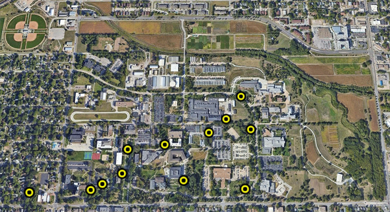 Location of Nestbox on East Campus as of 4/22/2024