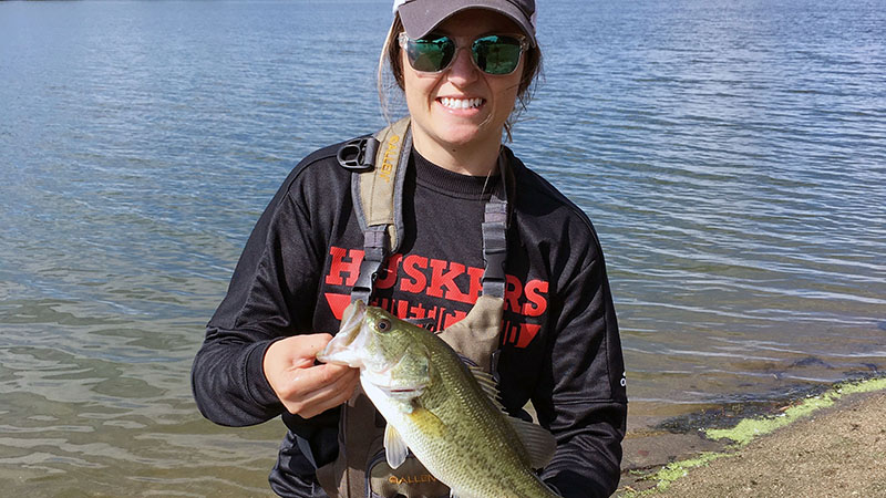 Student with Fish