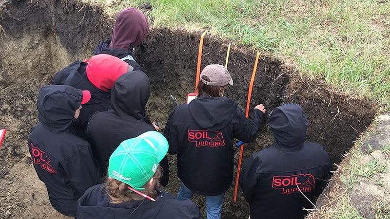 Team in Soil Pit