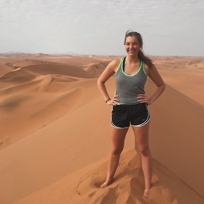 Erika Swenson on Dunes