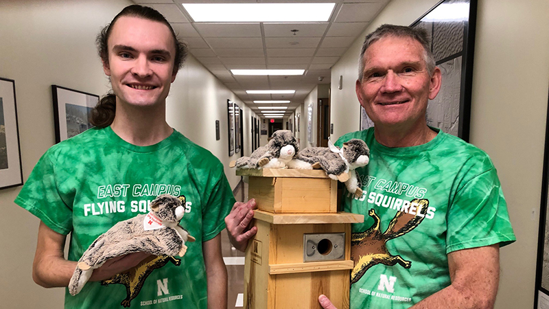 Josh Palik and Flying Squirrel nesting box